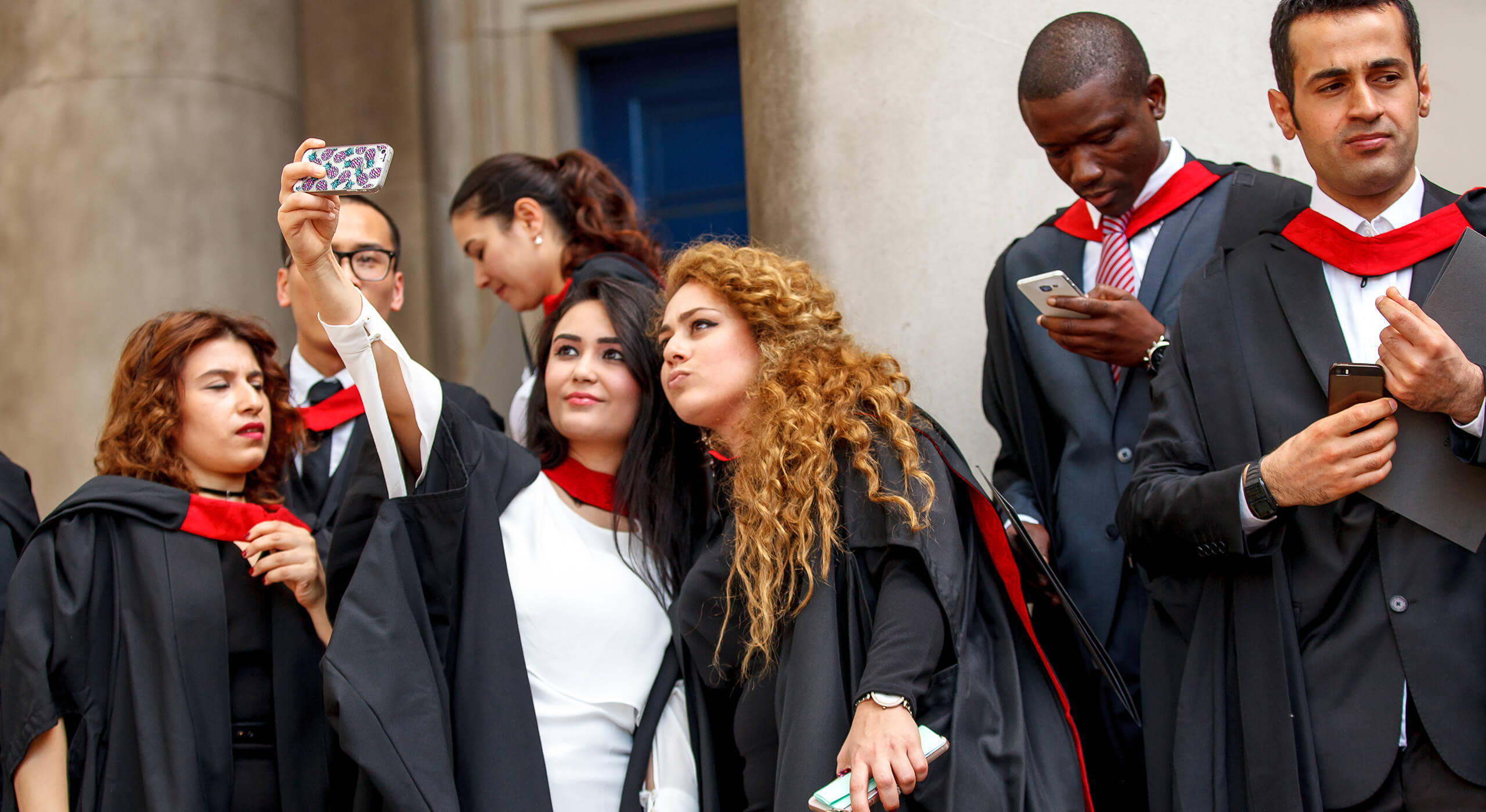 Students graduating from UWS London campus