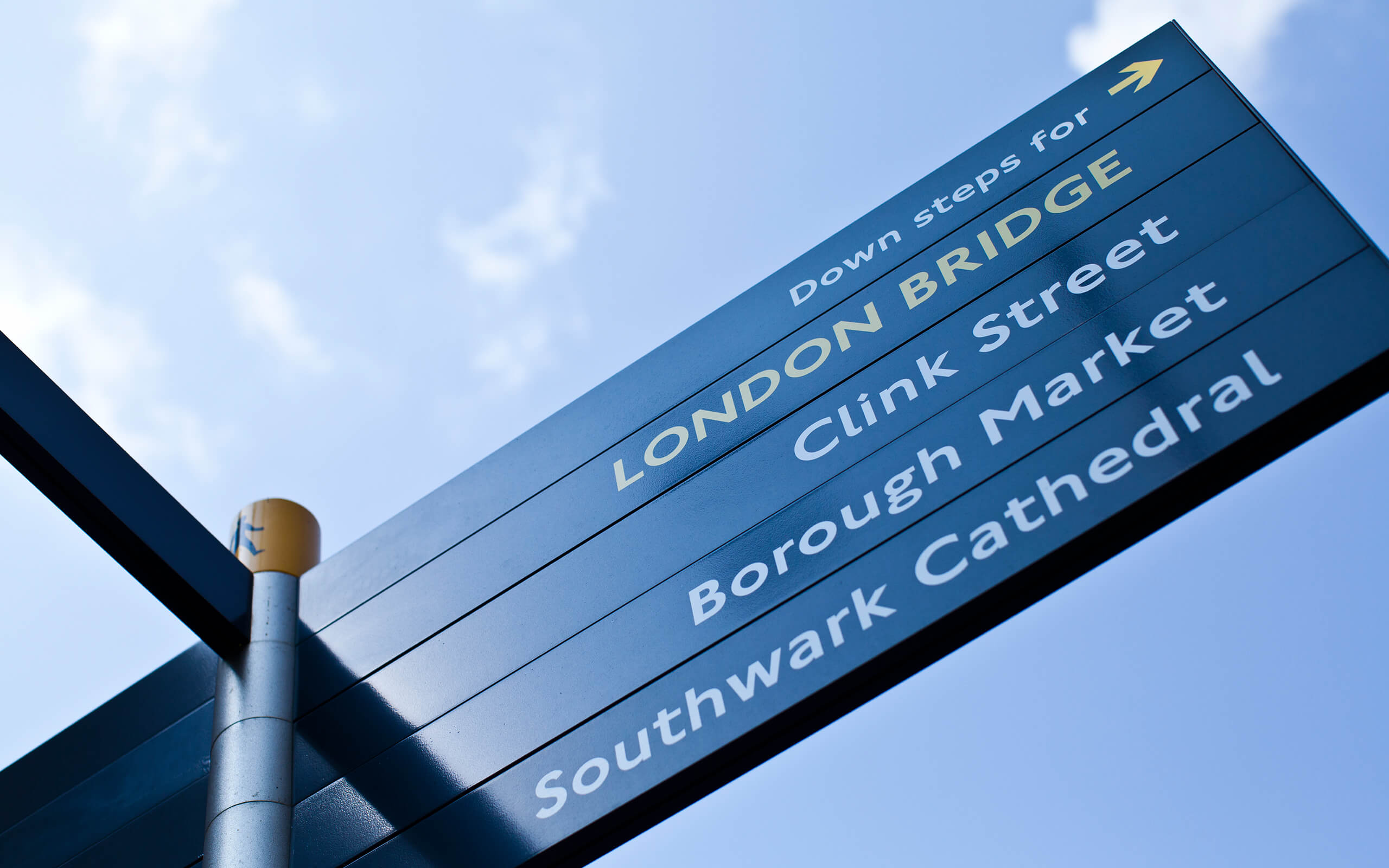 London Signpost to Borough Market | Living in London at UWS | University of the West of Scotland
