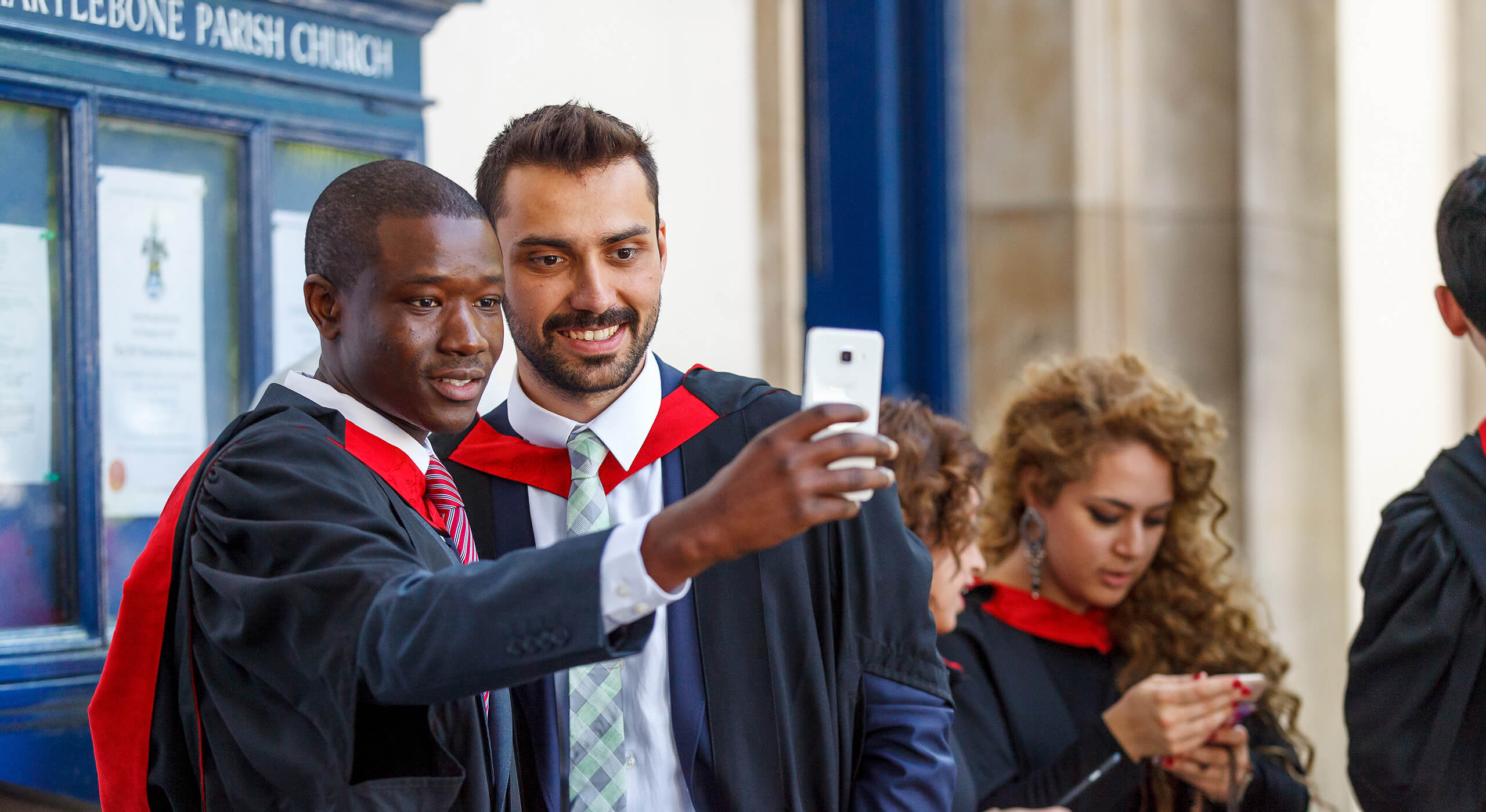 Students graduating from UWS London campus