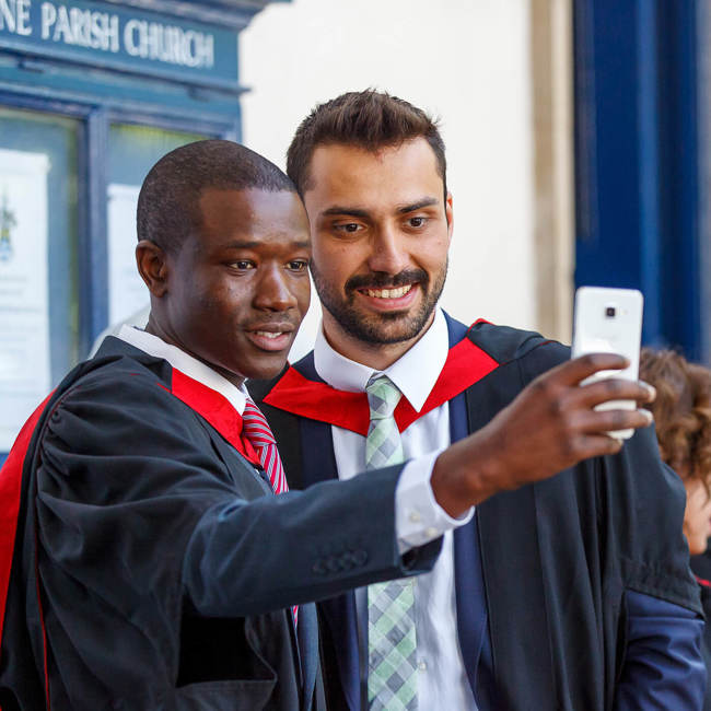 Students graduating from UWS London campus