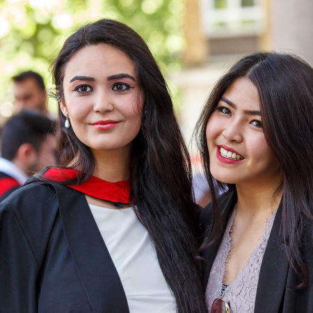 Students graduating from UWS London campus