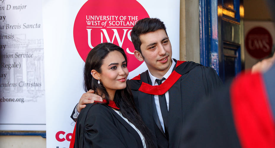 Students graduating from UWS London campus