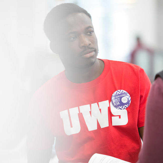UWS Student at Meet & Greet for International Students | University of the West of Scotland
