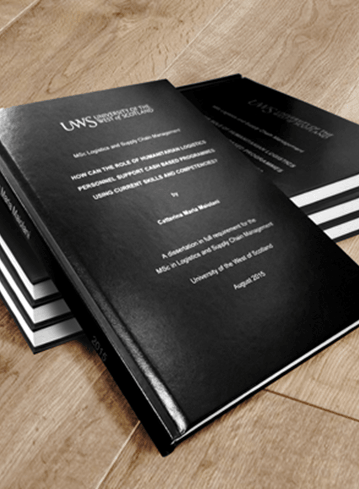 Building services dissertation binding