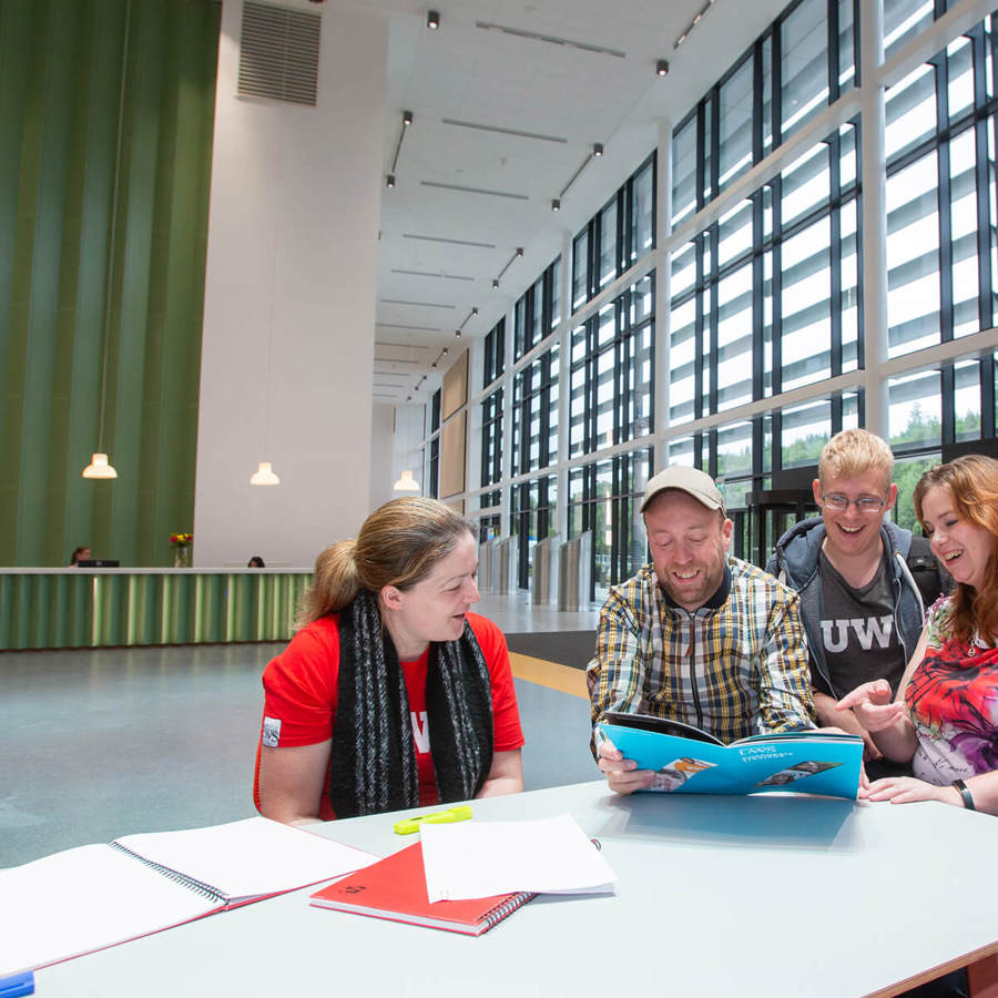 Collaborative learning space at UWS Lanarkshire Campus