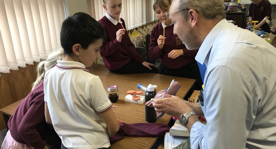 COPD roadshow Kirkcolm academic and school pupils