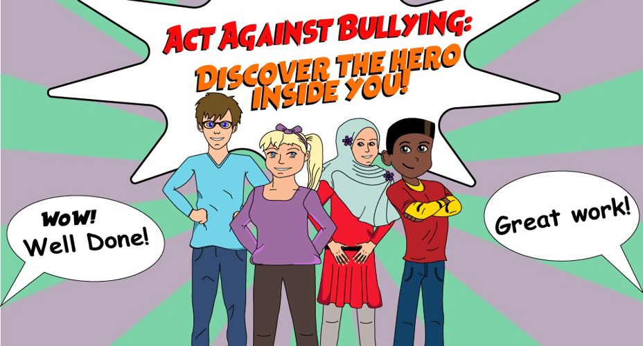 Digital Art image of anti bullying cartoon