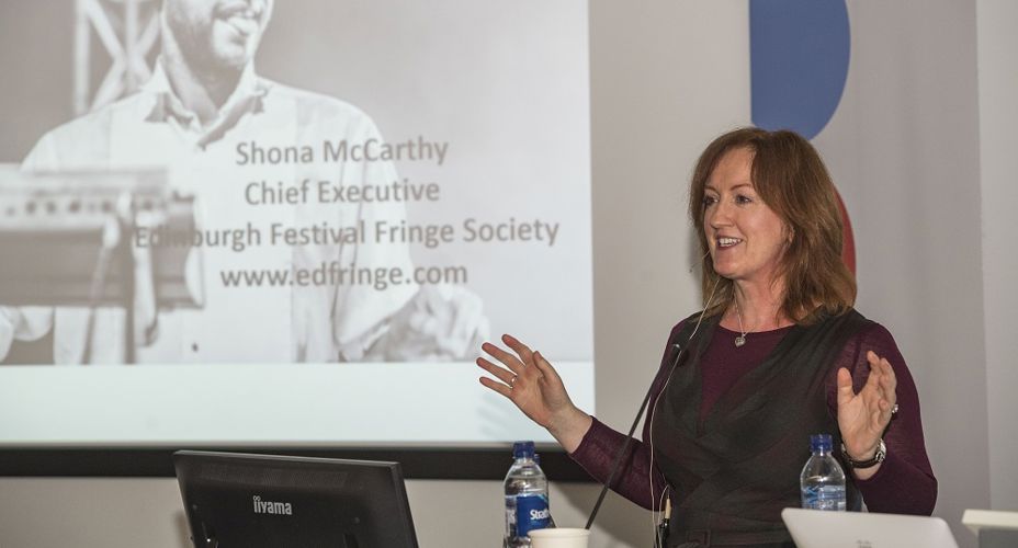 Shona McCarthy speaking at UWS Inspiring Women lecture.