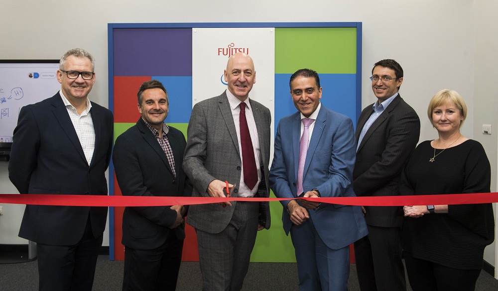UWS Fujitsu Innovation Hub launch with Principal and staff