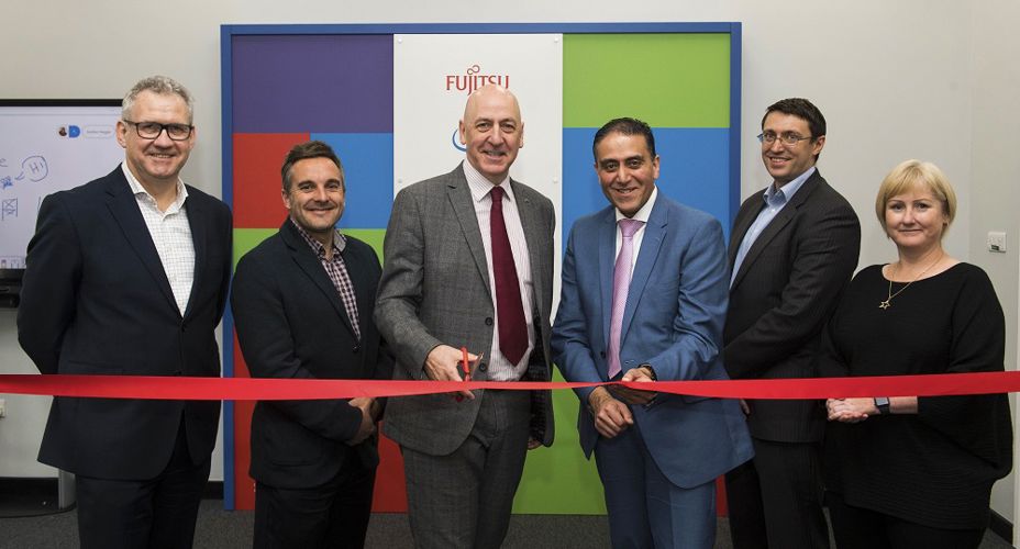 UWS Fujitsu Innovation Hub launch with Principal and staff