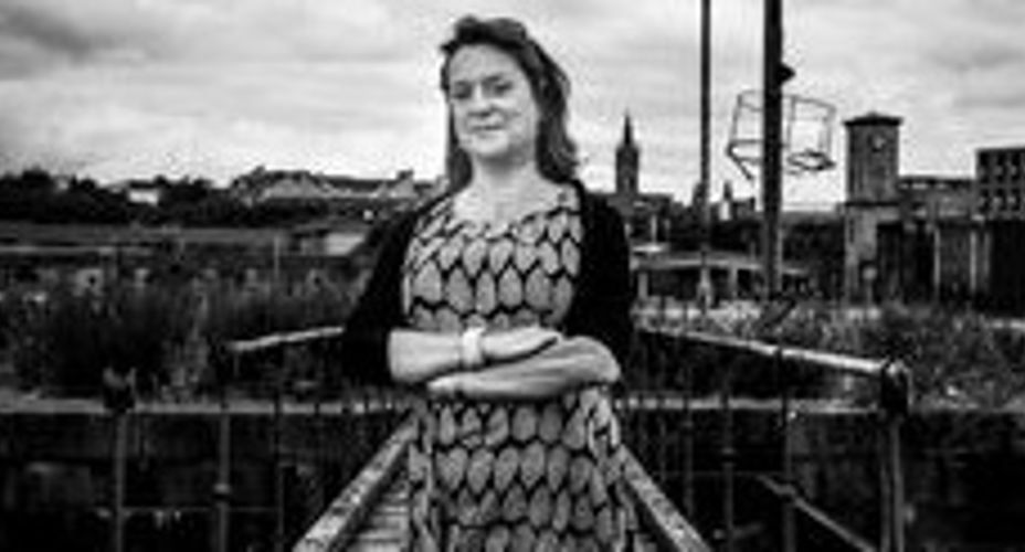 Person standing on bridge