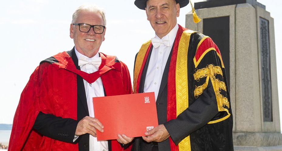 Bill Costley And Craig Mahoney at Ayr Graduation