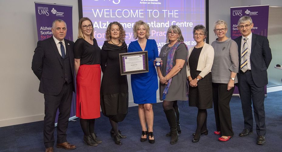 UWS academics and guests at Alzheimer Celebration event