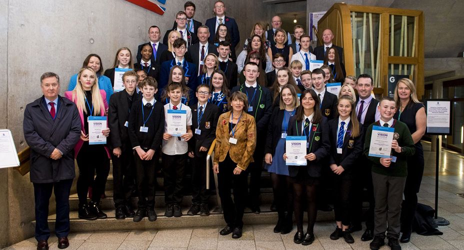 Vision Schools 2019 Awards | School pupils with teachers