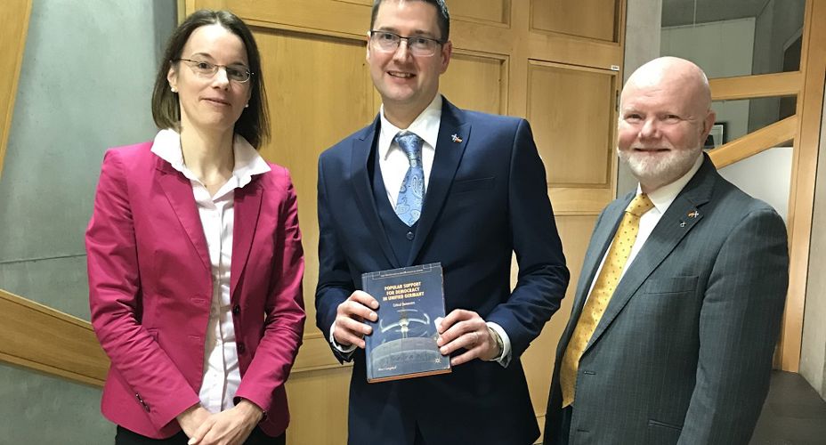 Scottish Parliament Book Launch Dr Ross Campbell
