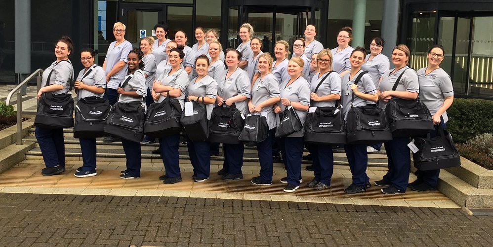 UWS Student Nurses holding Class in a Bag 