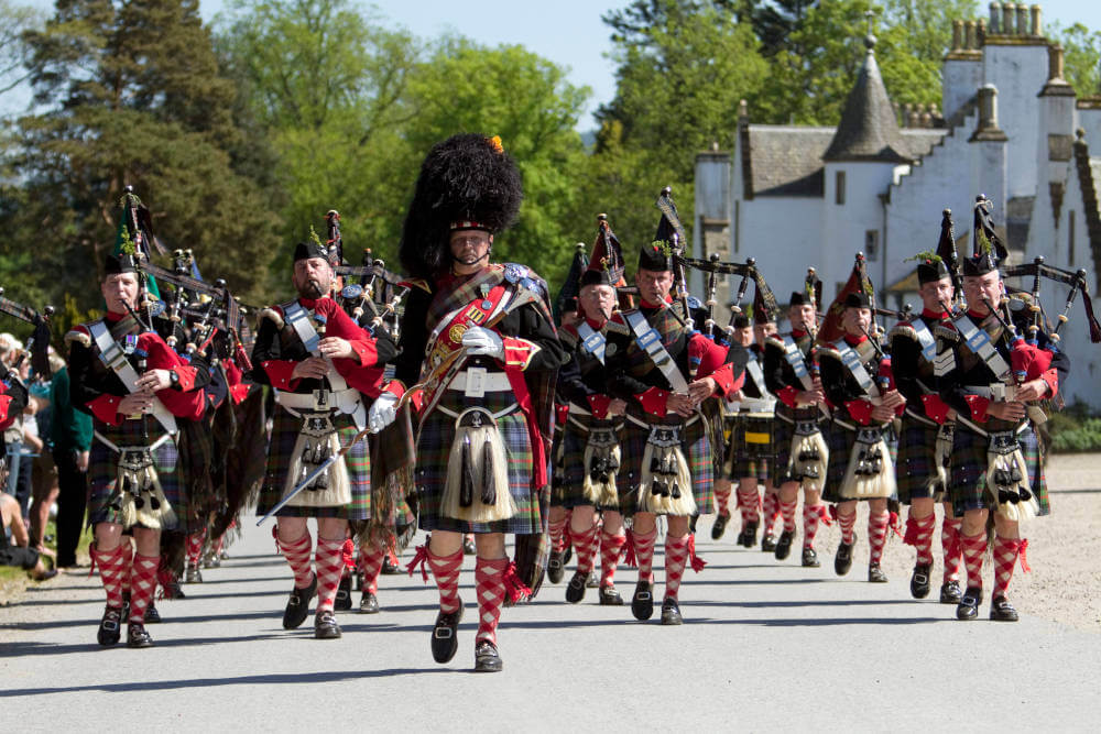 Scottish Pipers at Blair Castle.