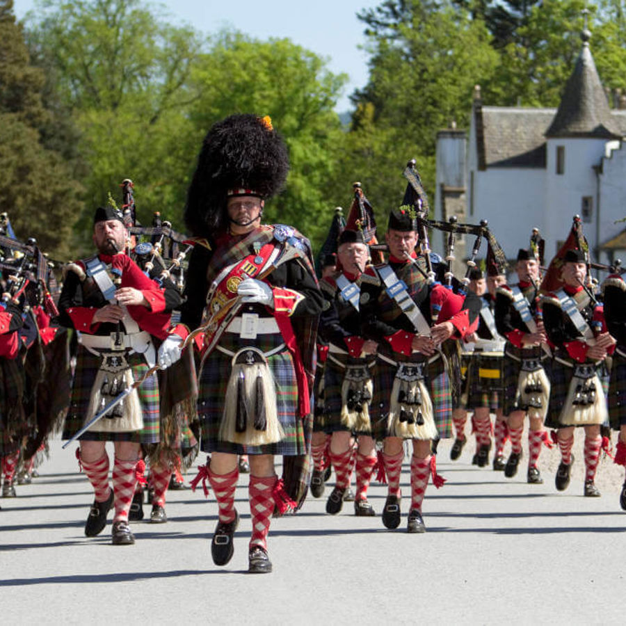 Scottish Pipers at Blair Castle.