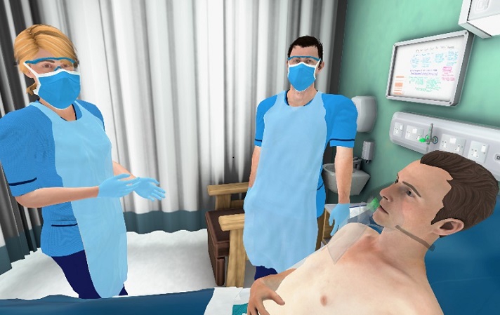 Computer generated image of Nurses in PPE 