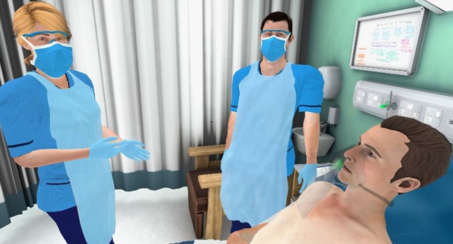 Computer generated image of Nurses in PPE