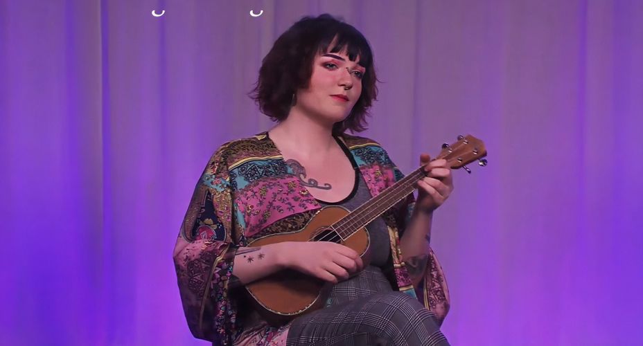 Alix Adair - with instrument