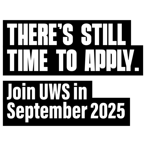 There's still time to apply. Join UWS in September 2025