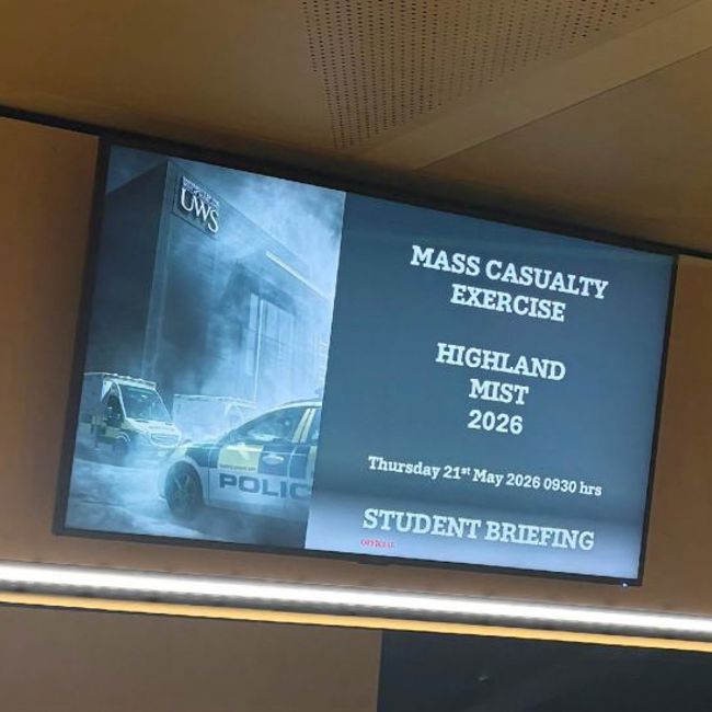 Image of Highland Mist - Major Critical Incident event briefing screen.
